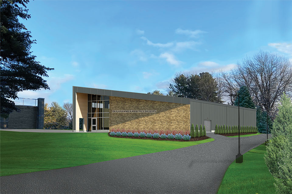 A rendering of the Dugan Family Practice Facility.