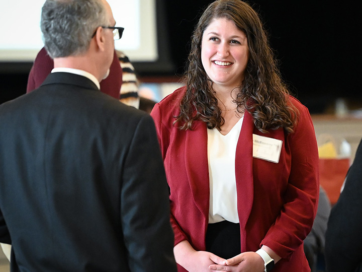 Fisher business students gain networking skills through student clubs and internships.